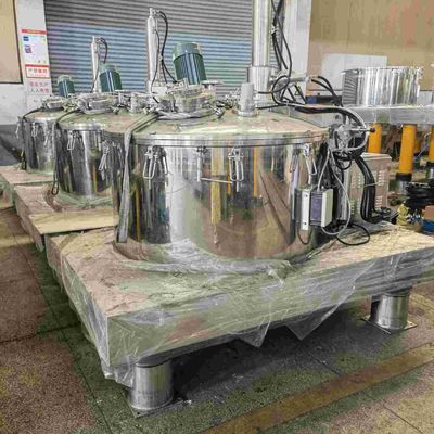 Centrifugador hidráulico 135kg da descarga da parte inferior da química 100L do controle