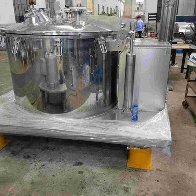 Quatro centrifugador de processamento químico da cesta do centrifugador 400L da descarga da parte superior do ponto