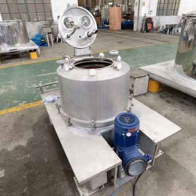 Quatro centrifugador de processamento químico da cesta do centrifugador 400L da descarga da parte superior do ponto