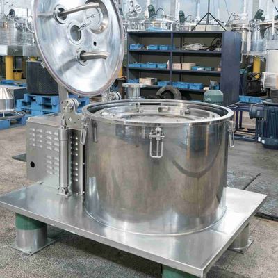 Hidróxido de alumínio que separa de borracha do centrifugador da descarga da parte superior de 1400rpm 200L alinhado